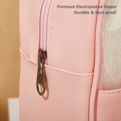 3-in-1 Transparent Waterproof Toiletry Bag Set – Pink & White Travel Makeup Organizer (Small/Medium/Large), Foldable Cosmetic Storage for Gym, Beach, Swimming & Daily Use | RMB3in1