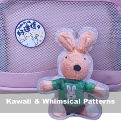 V0894 Japanese Style Color-Block Ita Backpack for Teens - Cute Anime Merch School Bag