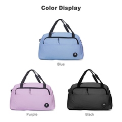 Vorex Large-Capacity Waterproof Sports & Travel Duffel Bag - Lightweight Multi-Carry Gym Bag with Side Pocket (Purple/Blue/Black)