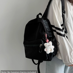 Lightweight Solid Color Small Backpack for Women - Korean Style Cute School Bag, Large Capacity for Middle/High School & College Students, Laptop Backpack | 341