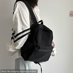 Lightweight Solid Color Small Backpack for Women - Korean Style Cute School Bag, Large Capacity for Middle/High School & College Students, Laptop Backpack | 341