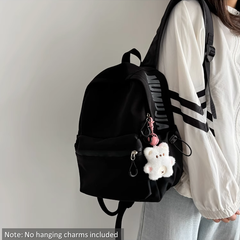 Lightweight Solid Color Small Backpack for Women - Korean Style Cute School Bag, Large Capacity for Middle/High School & College Students, Laptop Backpack | 341