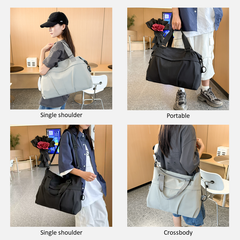 VOREX Lightweight Unisex Waterproof Sports, Fitness and Short - Trip Bag: Handheld or Cross - body Design, with Large Capacity (Green, Grey, Pink) | V4238