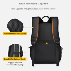 Stylish & Functional Black/Blue/Gray Backpack – Waterproof, USB-Charging, Ergonomic & Travel-Friendly | V6039