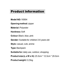 V0894 Japanese Style Color-Block Ita Backpack for Teens - Cute Anime Merch School Bag