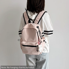 Lightweight Solid Color Small Backpack for Women - Korean Style Cute School Bag, Large Capacity for Middle/High School & College Students, Laptop Backpack | 341