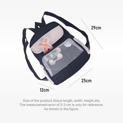 V0894 Japanese Style Color-Block Ita Backpack for Teens - Cute Anime Merch School Bag