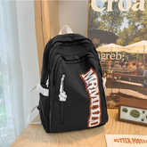 Instagram Trendy Japanese Harajuku Vintage Letter Print Backpack - Minimalist Korean Style, Spacious School Bag for Women & Girls | 942