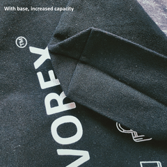 Cool Cat with Attitude Cartoon Tote - VOREX Edgy Animated Design Canvas Bag, Stylish & Lightweight (Beige & Black)