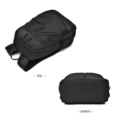 Stylish & Functional Black/Blue/Gray Backpack – Waterproof, USB-Charging, Ergonomic & Travel-Friendly | V6039