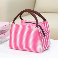 Stylish Insulated Lunch Bag for Adults & Kids - Perfect for Work, School & Office (Crimson Red/Light Blue) | R10954-14