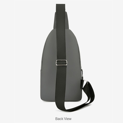 Large Capacity Men's Chest Bag / Crossbody Bag / Sling Bag - PU Leather Coated Fabric Bag for Men (Single Shoulder & Slung Styles) | V6859