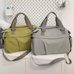 VOREX Lightweight Unisex Waterproof Sports, Fitness and Short - Trip Bag: Handheld or Cross - body Design, with Large Capacity (Green, Grey, Pink) | V4238