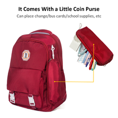 VOREX 2-in-1 Design! Unisex Backpack with Multiple Pockets & Huge Capacity, Ideal for Students and Travelers (Red & Black) | VJH294