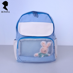V0894 Japanese Style Color-Block Ita Backpack for Teens - Cute Anime Merch School Bag