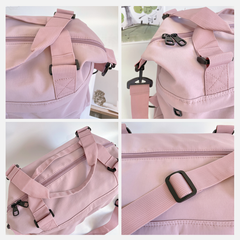 VOREX Lightweight Unisex Waterproof Sports, Fitness and Short - Trip Bag: Handheld or Cross - body Design, with Large Capacity (Green, Grey, Pink) | V4238