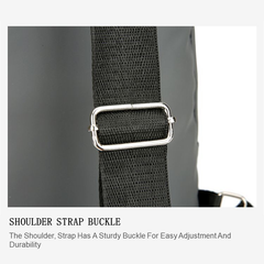 Large Capacity Men's Chest Bag / Crossbody Bag / Sling Bag - PU Leather Coated Fabric Bag for Men (Single Shoulder & Slung Styles) | V6859