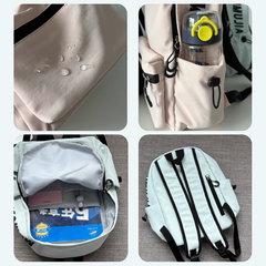 Lightweight Solid Color Small Backpack for Women - Korean Style Cute School Bag, Large Capacity for Middle/High School & College Students, Laptop Backpack | 341