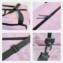 Vorex Large-Capacity Waterproof Sports & Travel Duffel Bag - Lightweight Multi-Carry Gym Bag with Side Pocket (Purple/Blue/Black)