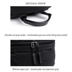 Stylish & Functional Black/Blue/Gray Backpack – Waterproof, USB-Charging, Ergonomic & Travel-Friendly | V6039