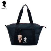 RONINA Korean Travel Fitness Foldable Luggage Handbag Outdoor Luggage Storage Bag Solid Color Travel Sports Large Gym Bag Portable Luggage Bag | R6273