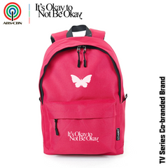 ABS-CBN Authorized VOREX V6813 Co-Branded Backpack – 'It’s Okay to Not Be Okay' TV Series Limited Edition | Red/Black | 15.6" Laptop Compartment, Durable Polyester