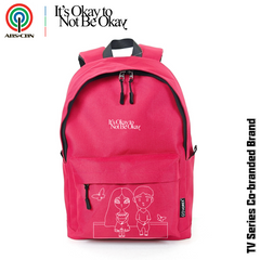 ABS-CBN Authorized VOREX V6813 Co-Branded Backpack – 'It’s Okay to Not Be Okay' TV Series Limited Edition | Red/Black | 15.6" Laptop Compartment, Durable Polyester
