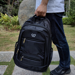 VOREX Large Travel Backpack for Men, 25L, Extra Large College Computer Bookbag with 16 Inch Laptop Compartment, Casual Bag Backpack, Black | V3613