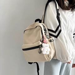 Lightweight Solid Color Small Backpack for Women - Korean Style Cute School Bag, Large Capacity for Middle/High School & College Students, Laptop Backpack | 341