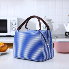 Stylish Insulated Lunch Bag for Adults & Kids - Perfect for Work, School & Office (Crimson Red/Light Blue) | R10954-14