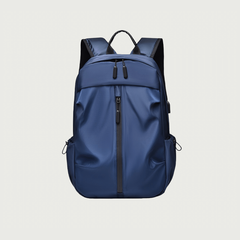Stylish & Functional Black/Blue/Gray Backpack – Waterproof, USB-Charging, Ergonomic & Travel-Friendly | V6039