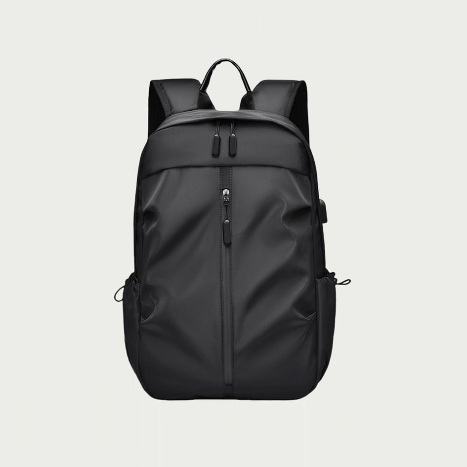 Stylish & Functional Black/Blue/Gray Backpack – Waterproof, USB-Charging, Ergonomic & Travel-Friendly | V6039