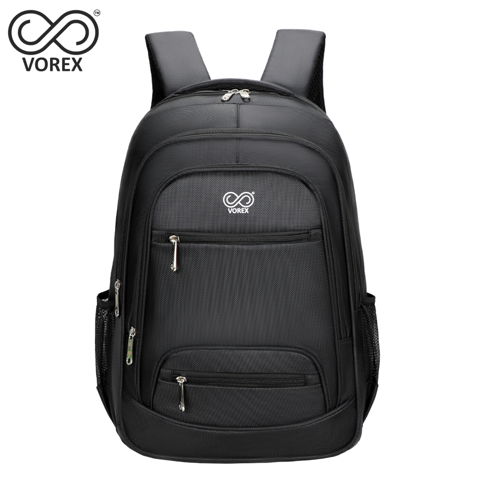 VOREX Large Travel Backpack for Men, 25L, Extra Large College Computer Bookbag with 16 Inch Laptop Compartment, Casual Bag Backpack, Black | V3613