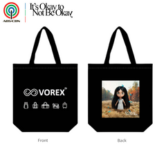 VOREX Drama Tote - 12oz Cotton (Off-White/Black) | It's Okay to Not Be Okay Co-Branded