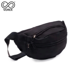 VOREX Unisex Trapezoid Chest Pack - Simple & Stylish, Large Capacity, Japanese - Ins Retro, Shoulder/Chest/Back Carry, Black & Pink | VT06